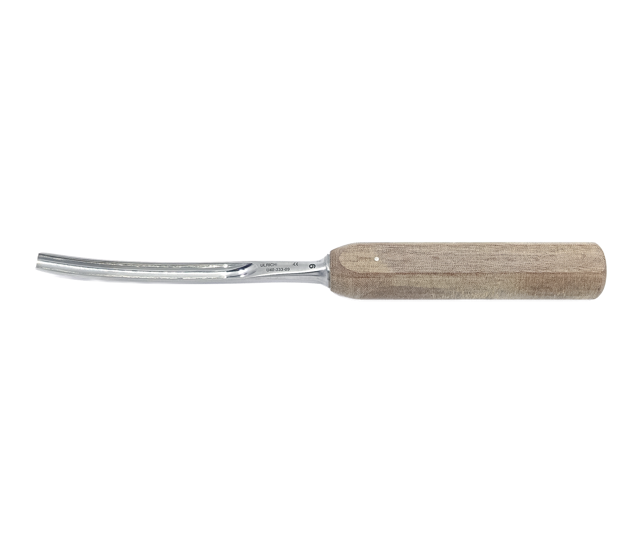 Dláto žlábkové, zahnuté, s rukojetí typu SGRIP, 9 mm, 25 cm