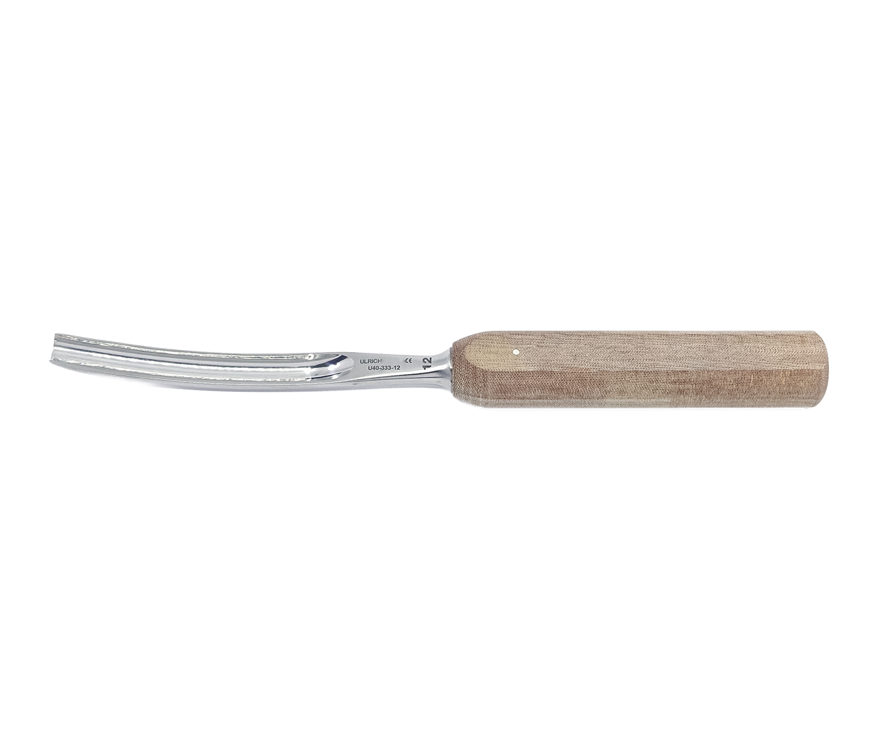 Dláto žlábkové, zahnuté, s rukojetí typu SGRIP, 12 mm, 25 cm