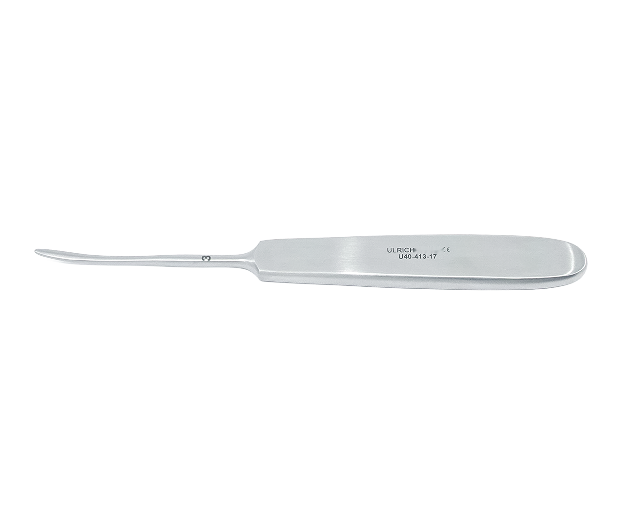 Elevátor Sebileau, zahnutý, úzký, 3 mm, 17 cm