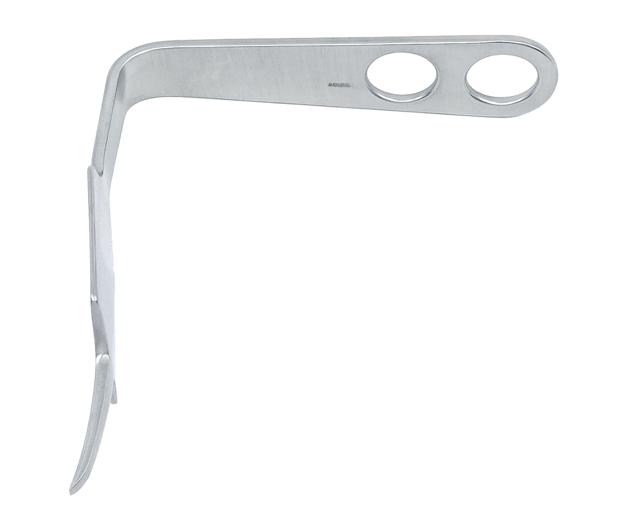 Páka Hohmann kostní, zahnutá 90°, 43 mm, 12 cm