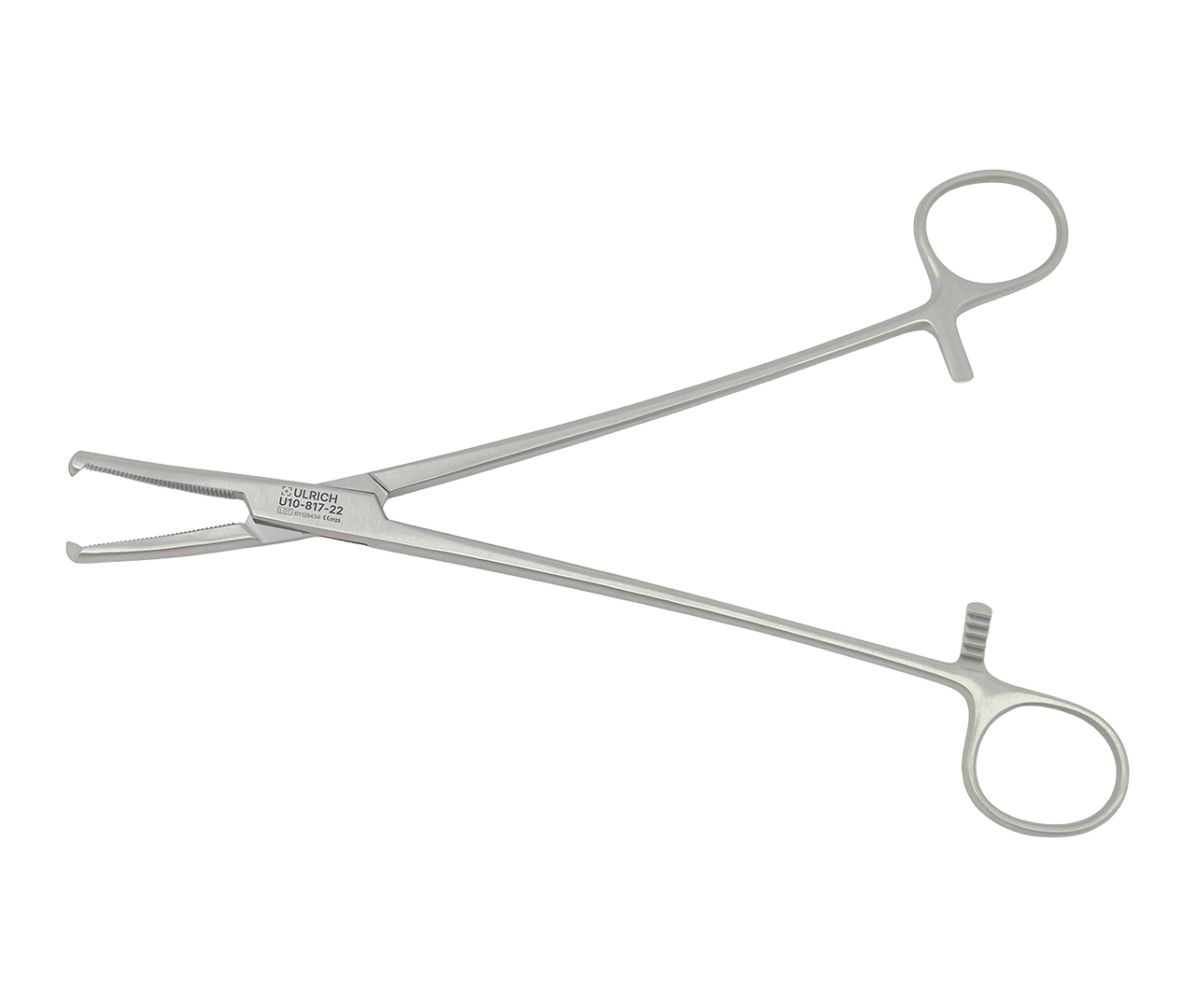 Kleště Wertheim hysterektomické, 1x2 zuby, 22,5 cm