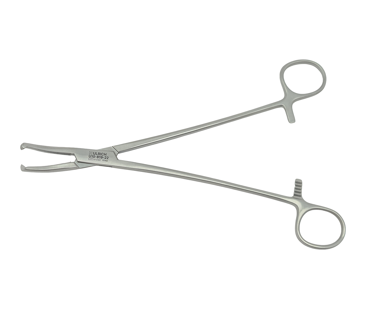 Kleště Wertheim hysterektomické, 1x2 zuby, 22,5 cm