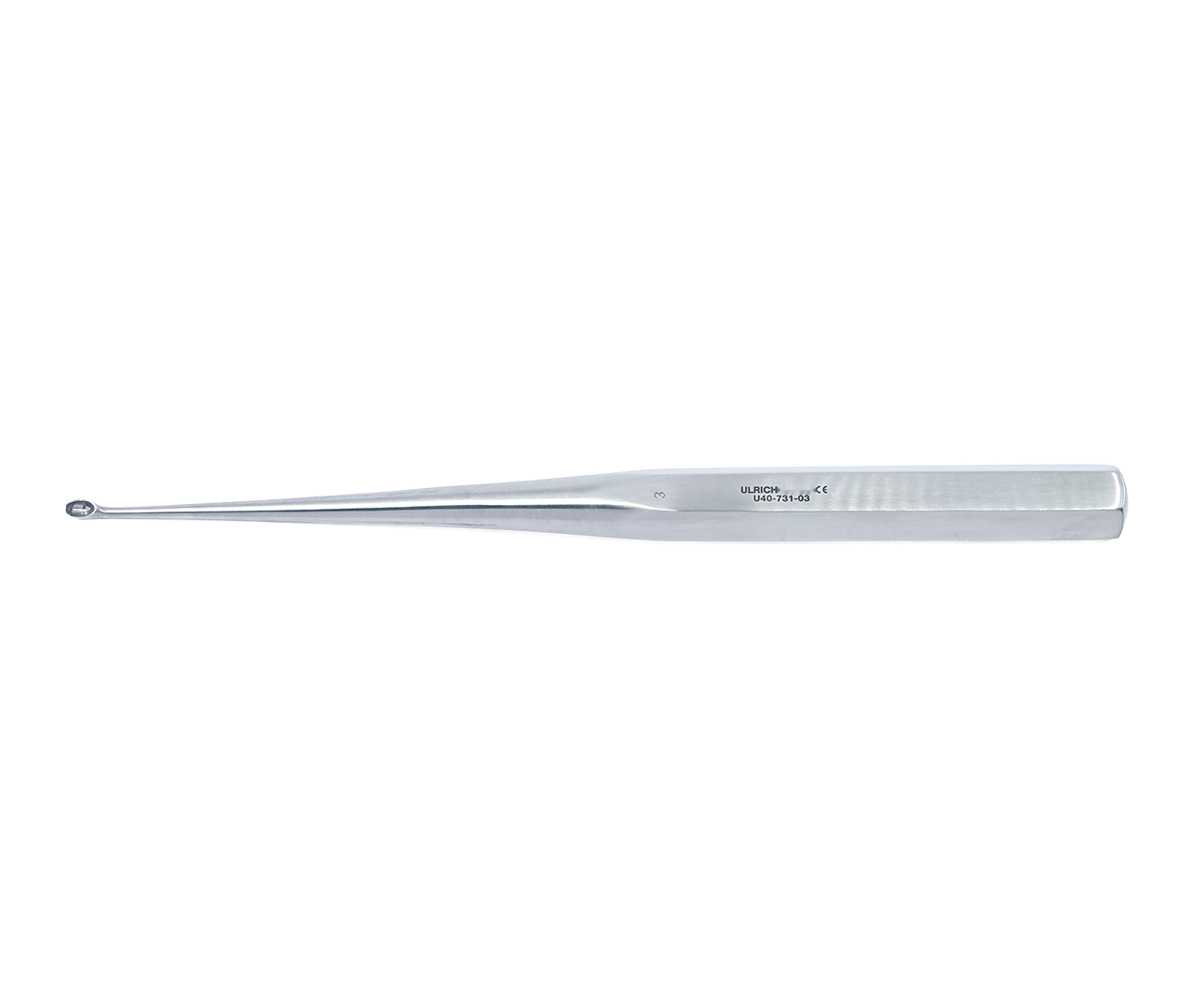 Kyreta Bruns kostní, pevná, typ 3, 23 cm