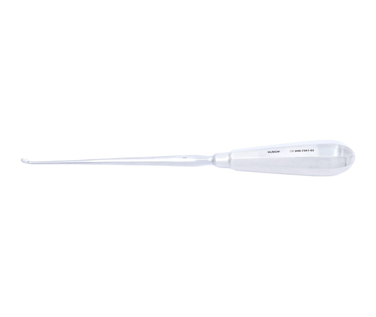 Kyreta Simon kostní, zahnutá 30°, typ 3, 3, 6 mm, 24 cm
