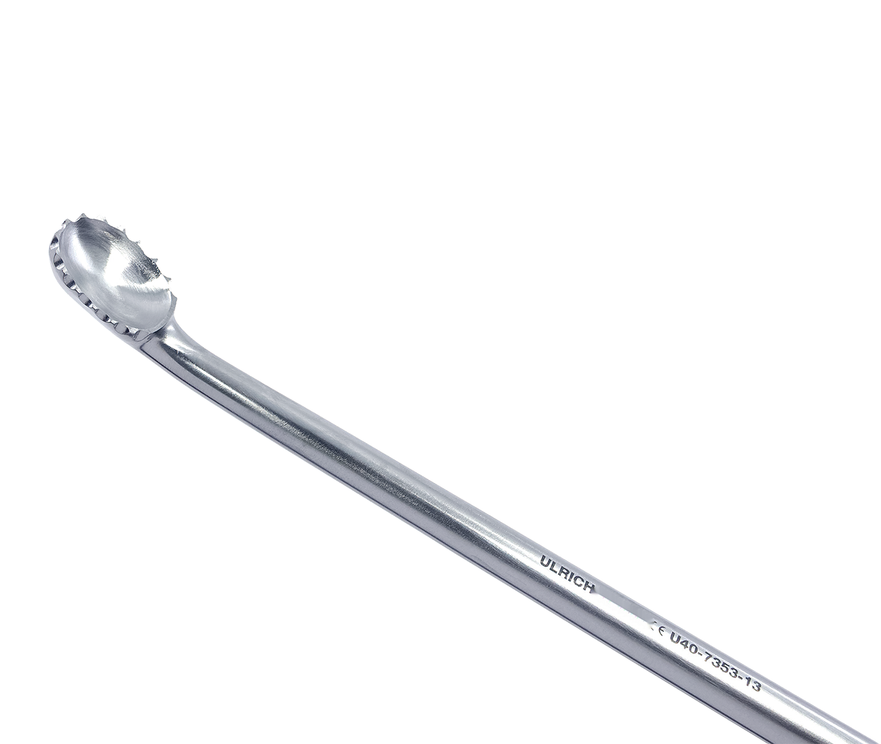 Kyreta kostní, zahnutá, ozubená, 13 mm, 28 cm
