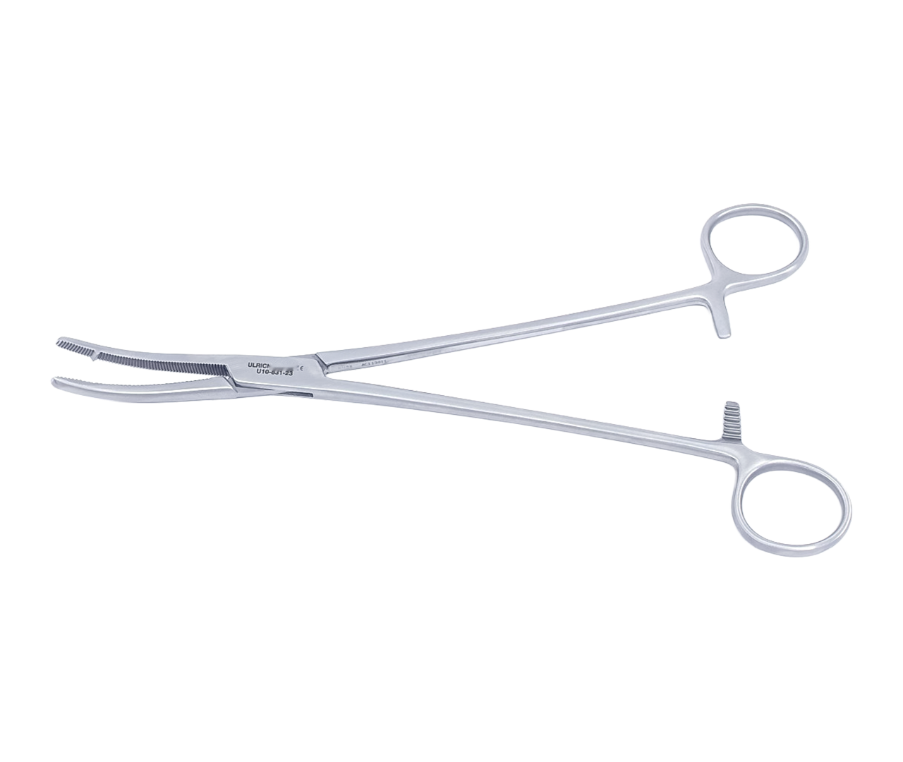 Kleště Heaney hysterektomické, zahnuté, s 1 hřebem, 24 cm