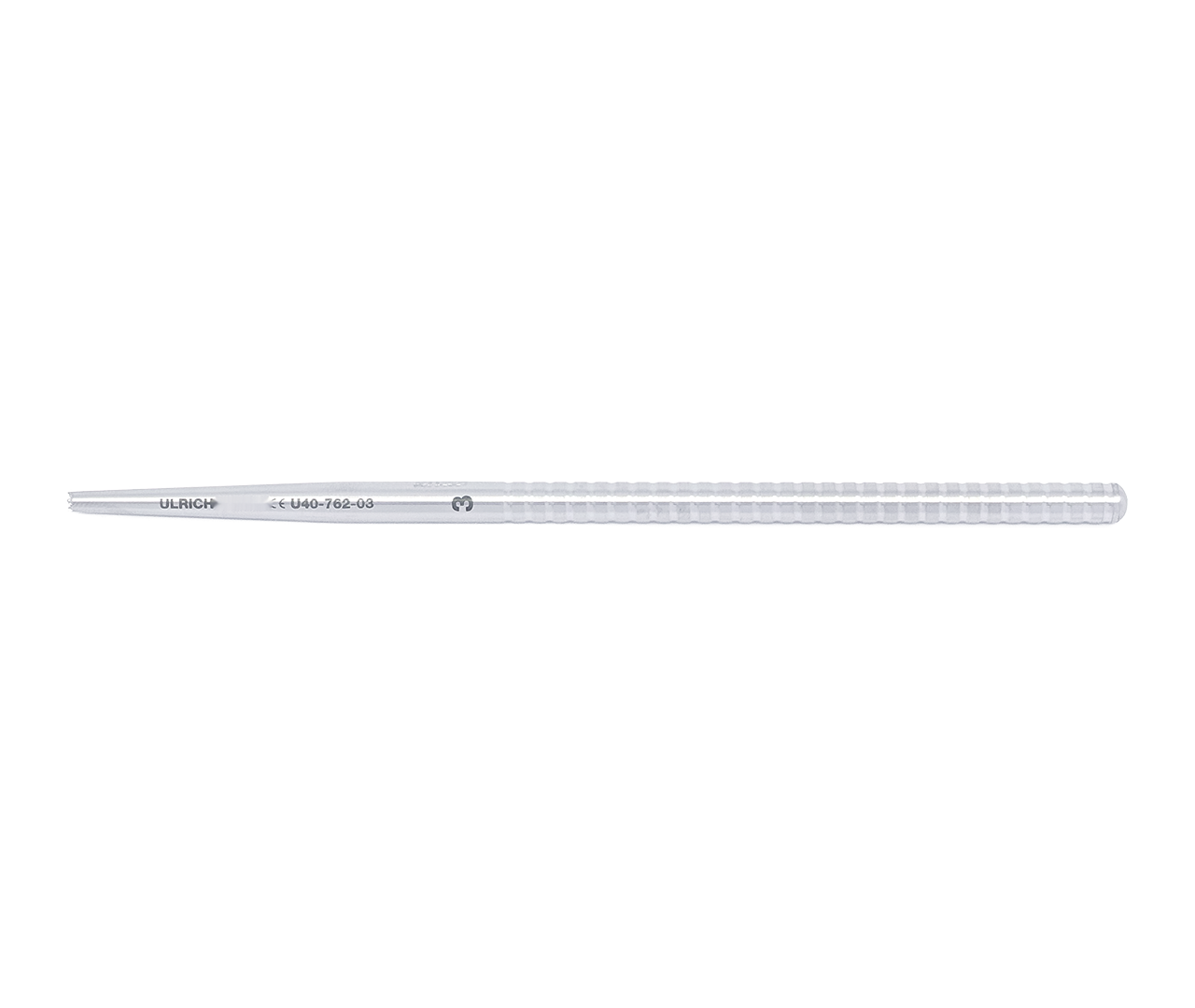 Dotloukač, kulatý, rýhovaný, 3 mm, 15,5 cm
