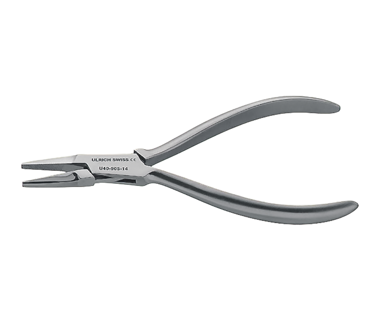 Kleště s plochými čelistmi, rýhované, krátké, 3,5 mm, 14 cm