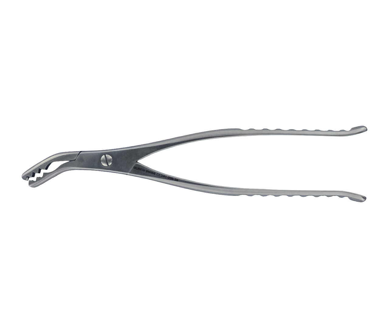 Kleště Brunner na držení žeber, úhlové, 23 cm