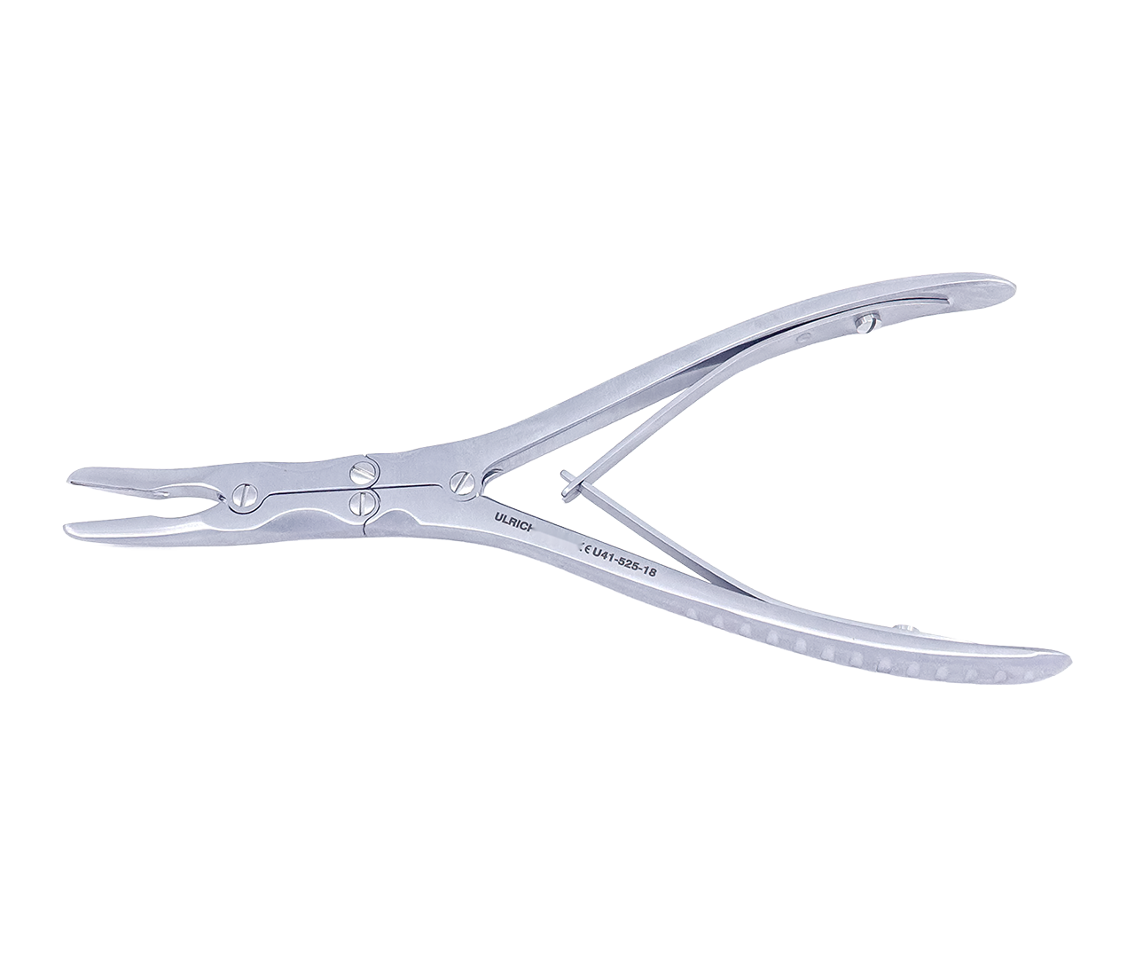 Kleště Beyer na štípaní kosti, zahnuté, jemné, 2,5 mm, 18 cm