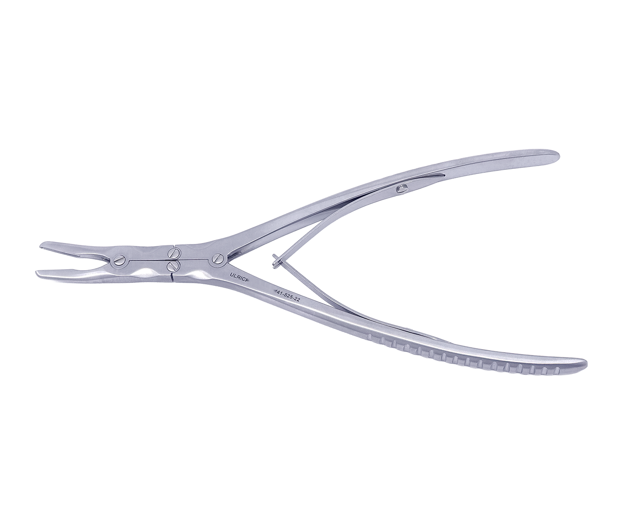 Kleště Beyer na štípaní kosti, zahnuté, jemné, 2,5 mm, 22 cm
