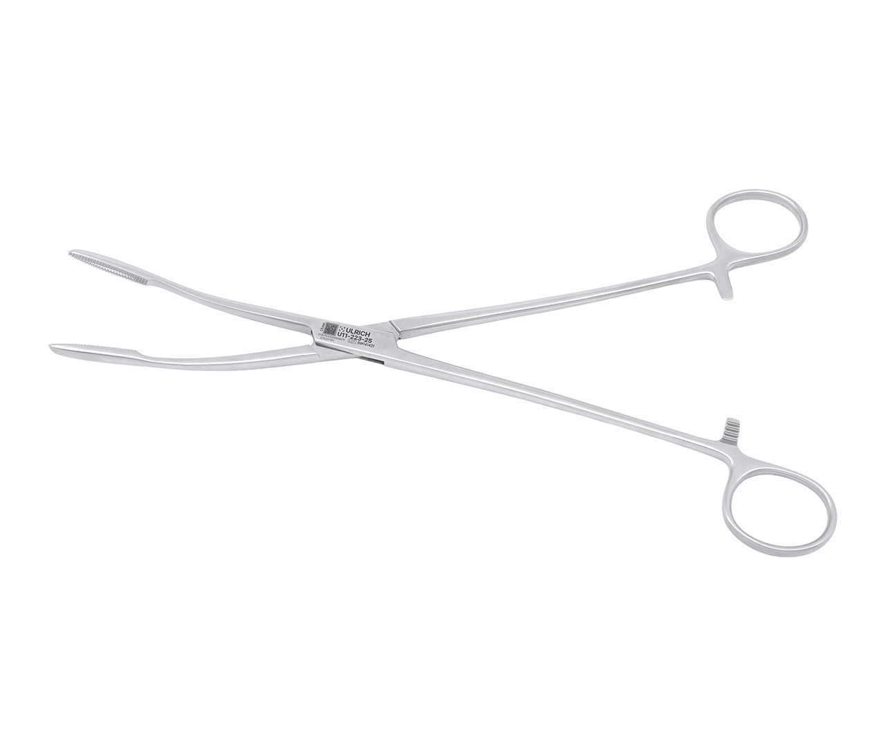 Kleště Maier na tampony, zahnuté, 26 cm