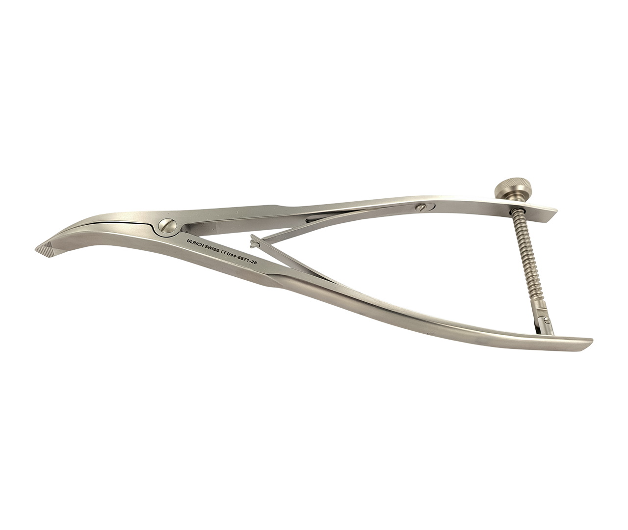 Rozvěrač laminární zahnutý, Schulthess typ, 8,5 mm, 28 cm