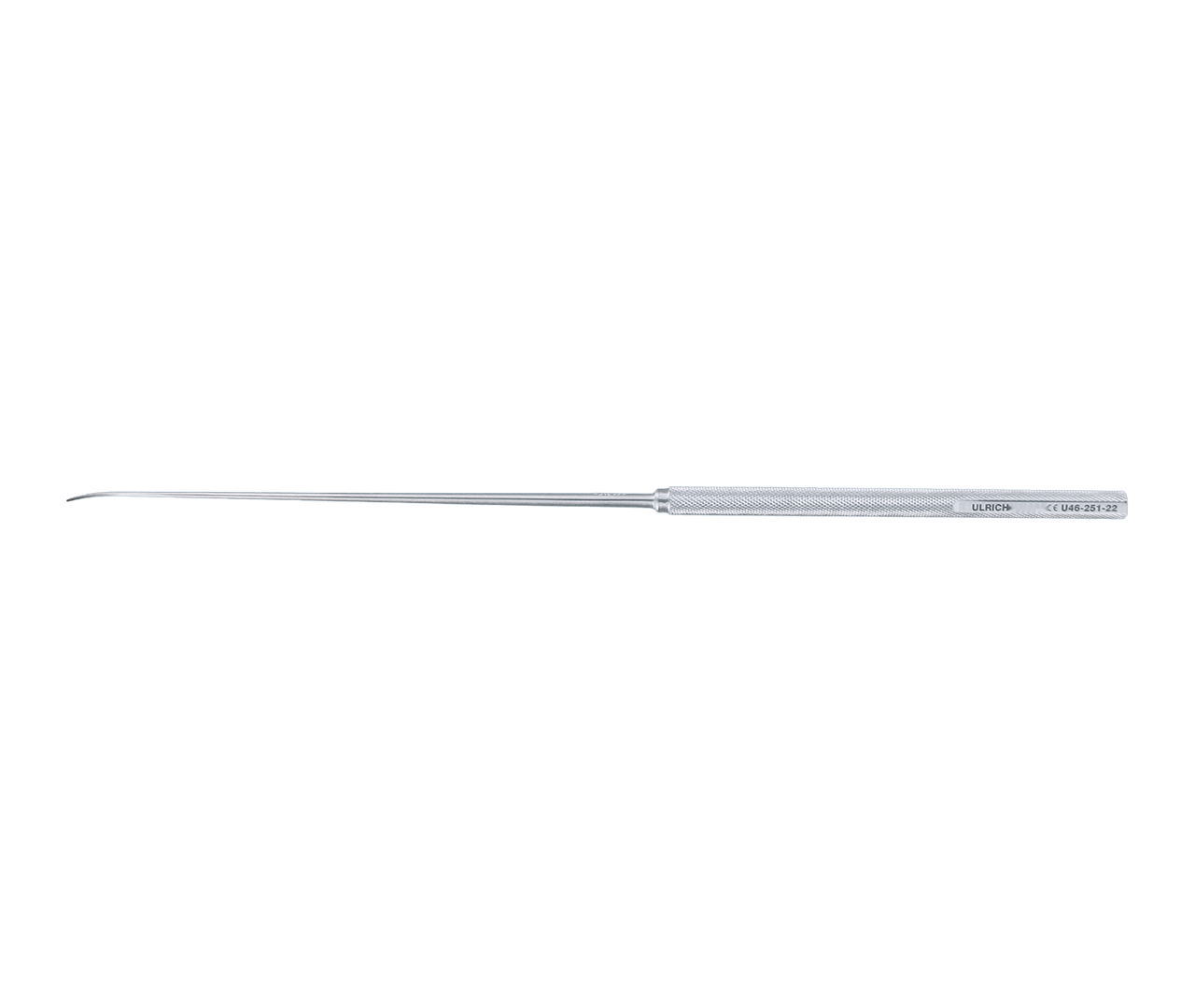 Mikrodisektor Caspar, zahnutý, 1 mm, 22,5 cm