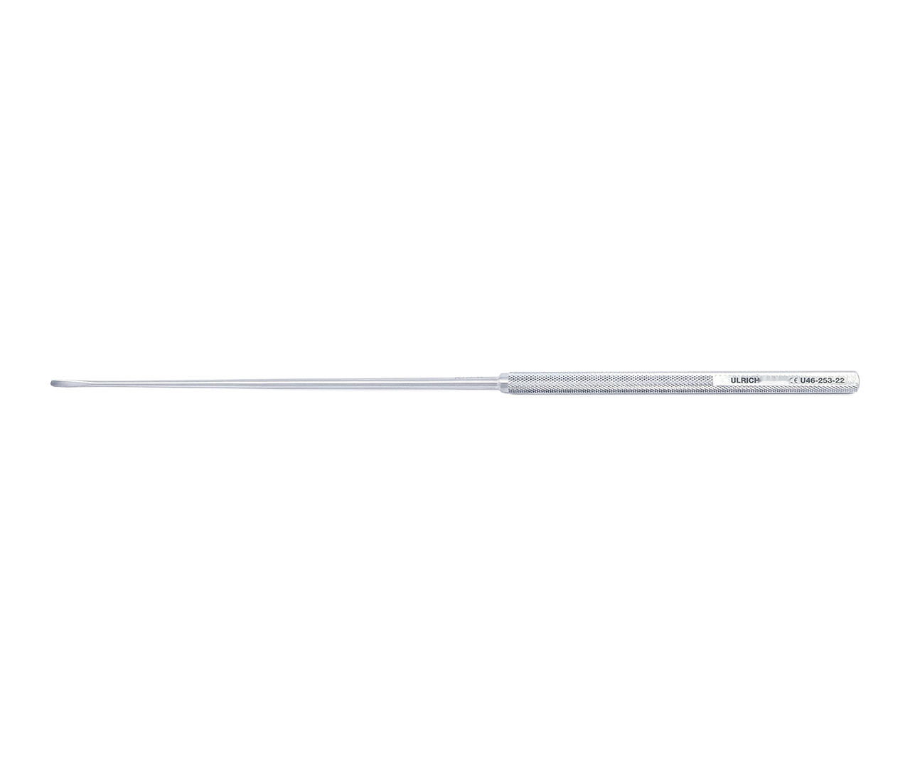 Mikrodisektor Caspar, zahnutý, 2 mm, 22,5 cm