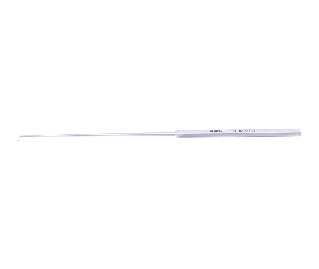 Hák nervový, tupý, 90°, 1,0x4, 0 mm, 20 cm