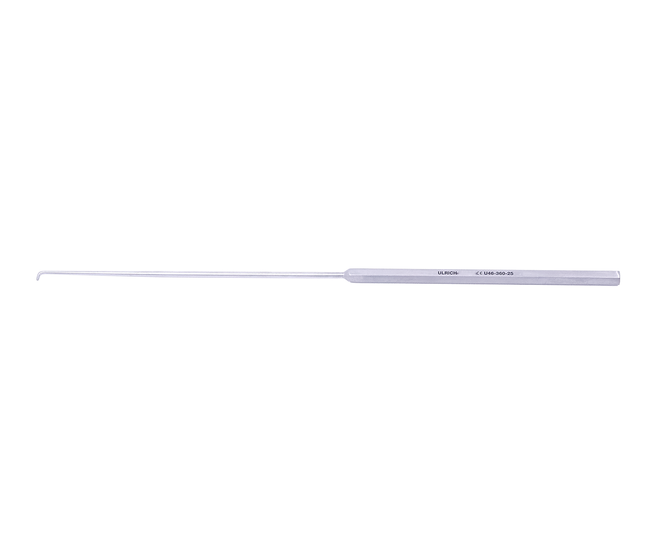Hák nervový, tupý, 90°, 1,2x5, 0 mm, 25 cm