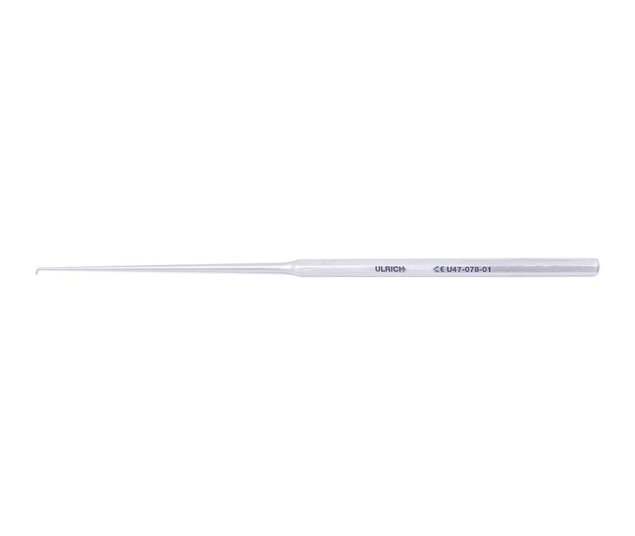 Háček Ulrich ušní, typ 1, 0, 7x2, 0 mm, 15,5 cm