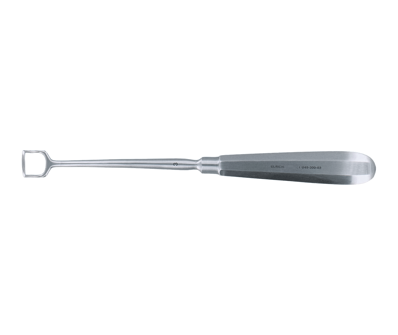 Adenotom Beckmann, rovný, typ 3, bez košíku, 14 mm, 22 cm