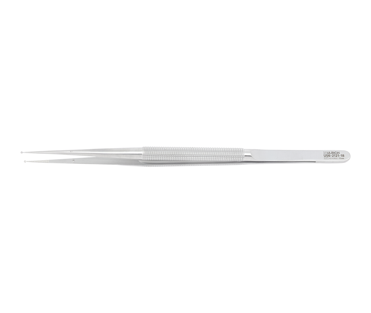 Mikropinzeta prstencová, Rhoton, rovná, 1,0x0, 5 mm, 18 cm