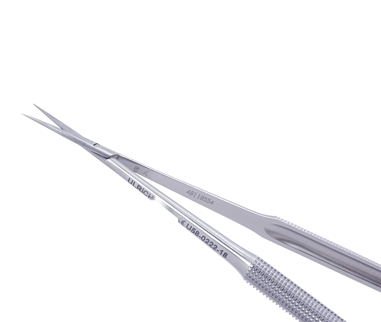 Mikronůžky, rovné, špičaté, s dlouhou 14 mm čepelí, 18 cm