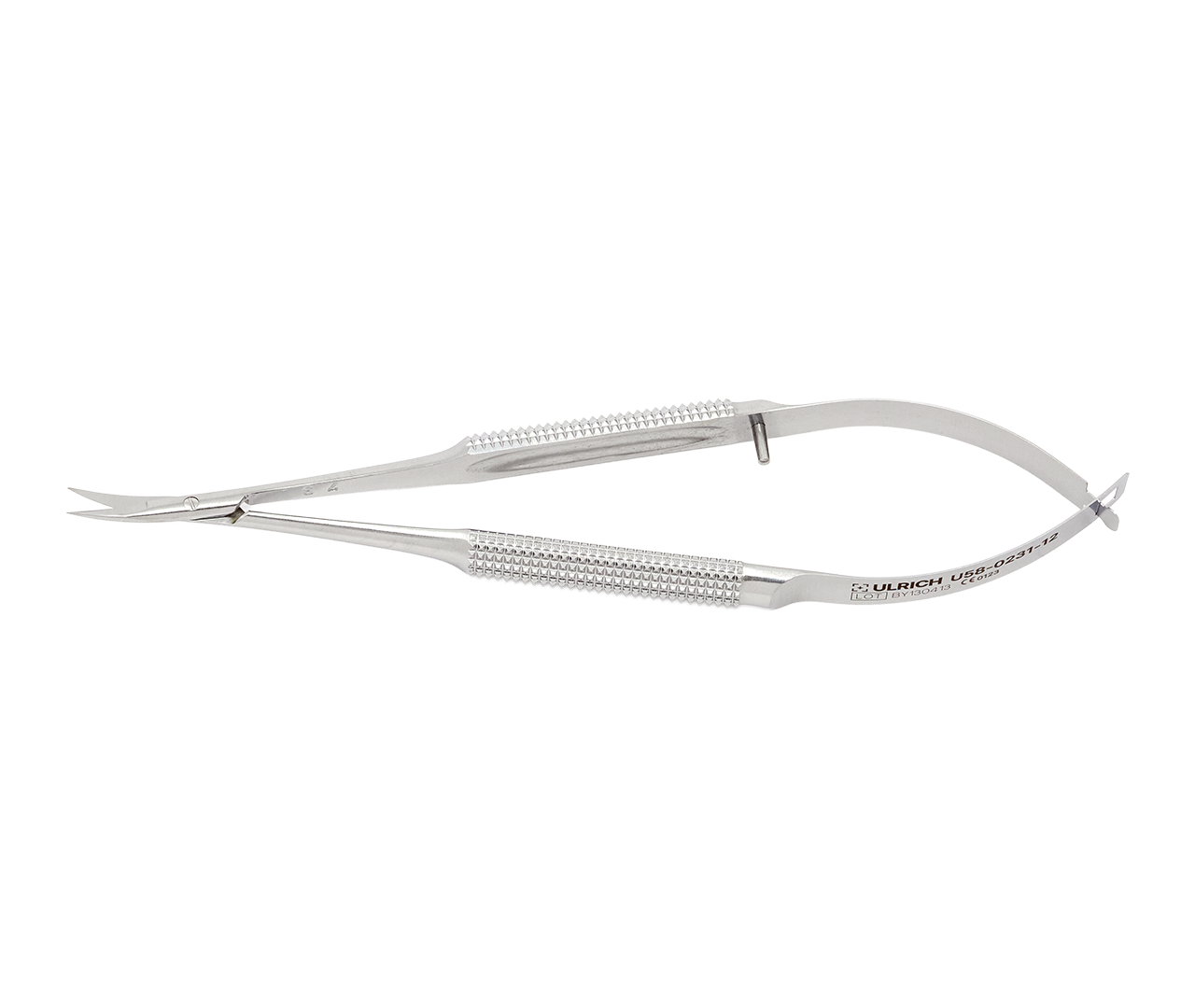 Mikronůžky, zahnuté, špičaté, s krátkou 9 mm čepelí, 12 cm