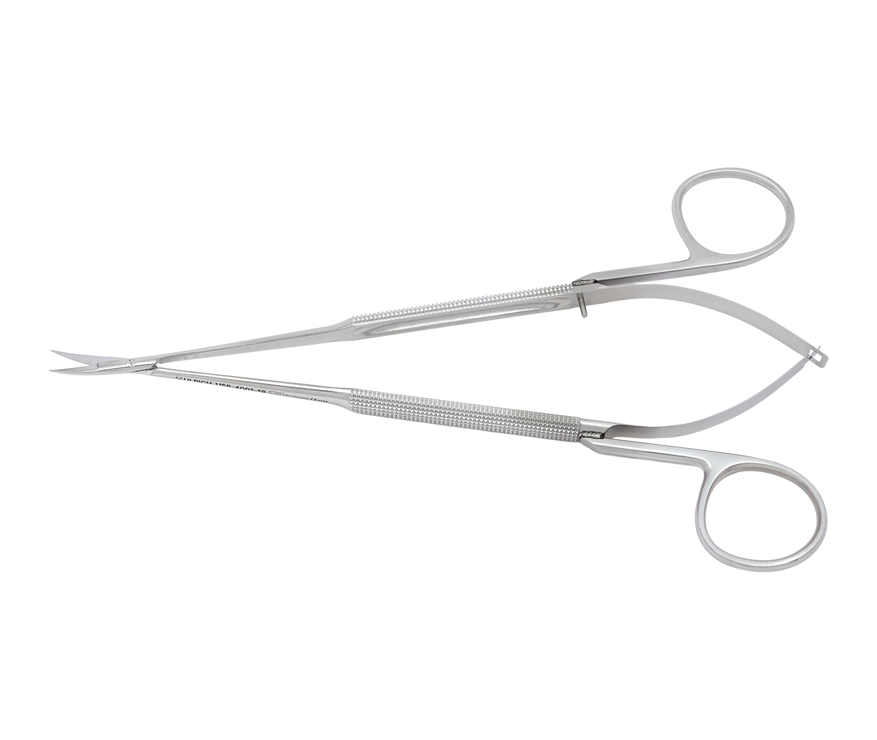 Mikronůžky, zahnuté, s 11 mm PT disekční čepelí, 18,5 cm
