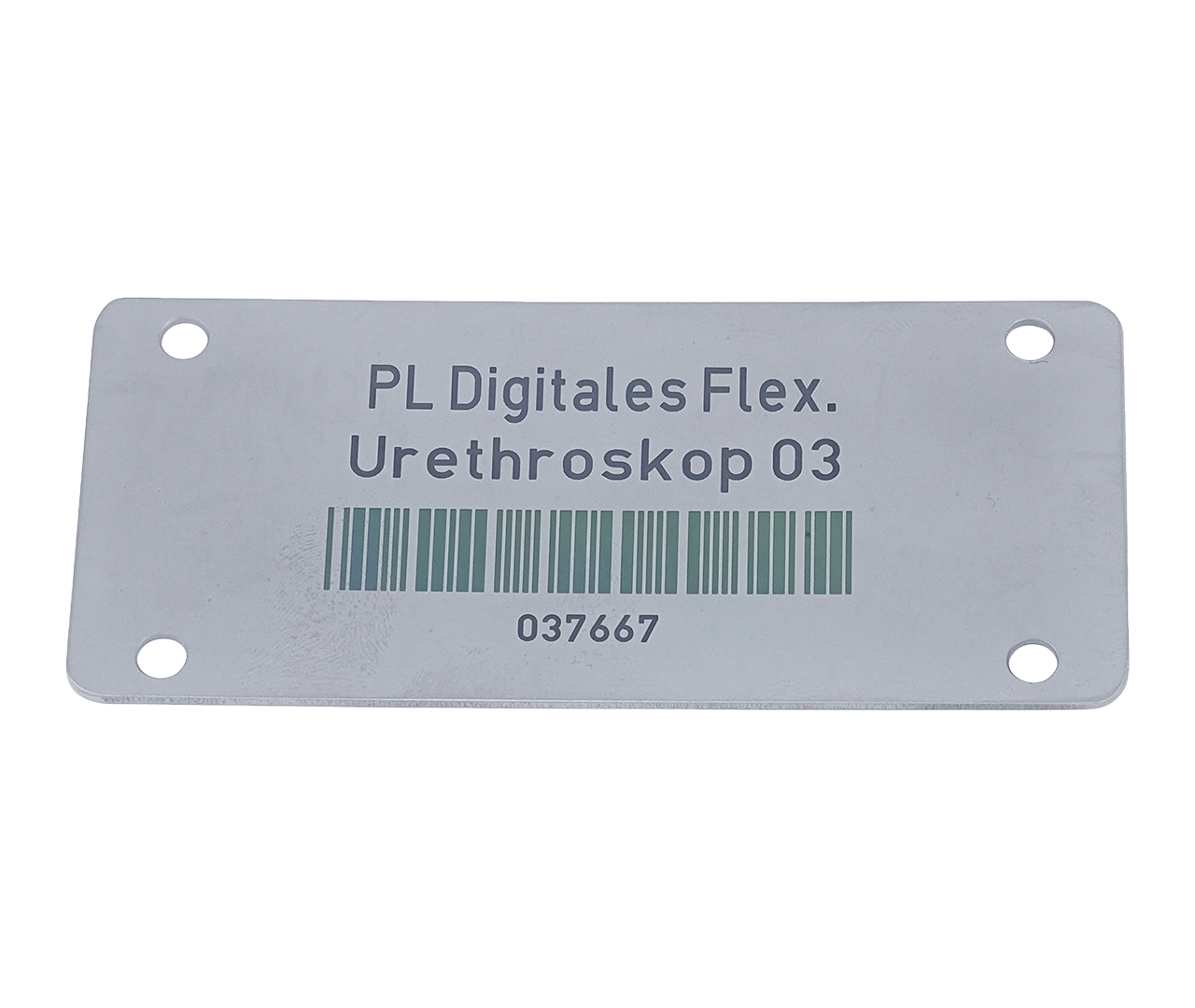 Štítek identifikační se 4 otvory ve všech rozích, 90x40 mm