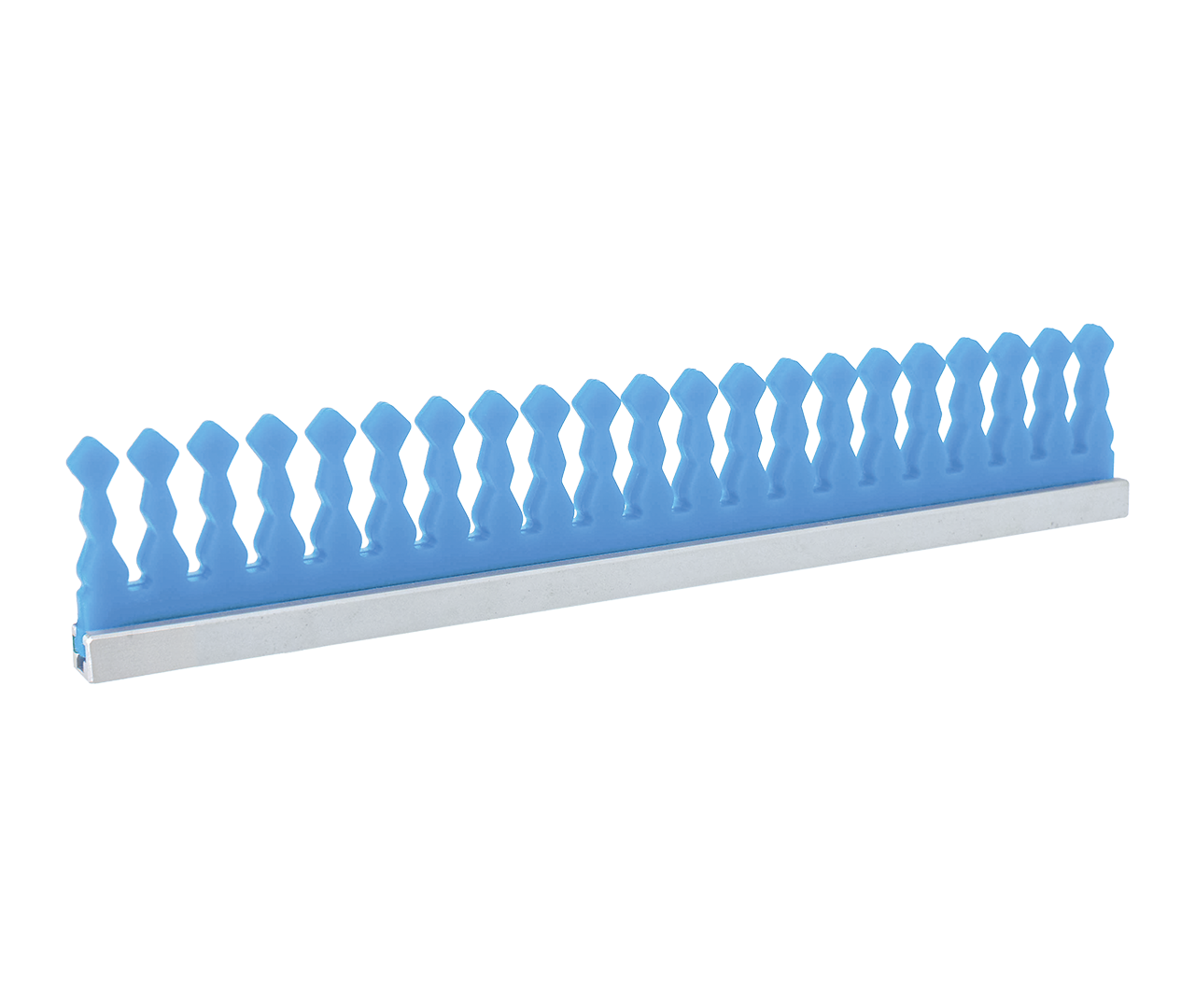 Držák na nástroje silikonový, modrý, s příčkou, 112x45 mm
