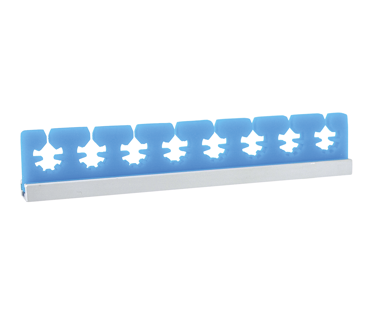 Držák na nástroje silikonový, modrý, ø3-15 mm, 178x34 mm