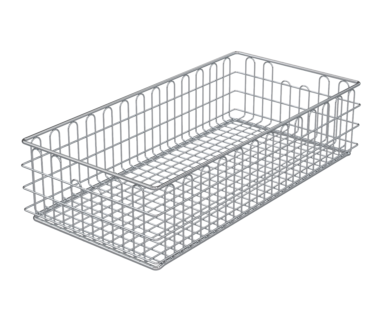 Koš na, (Inox), 575x280x135 mm