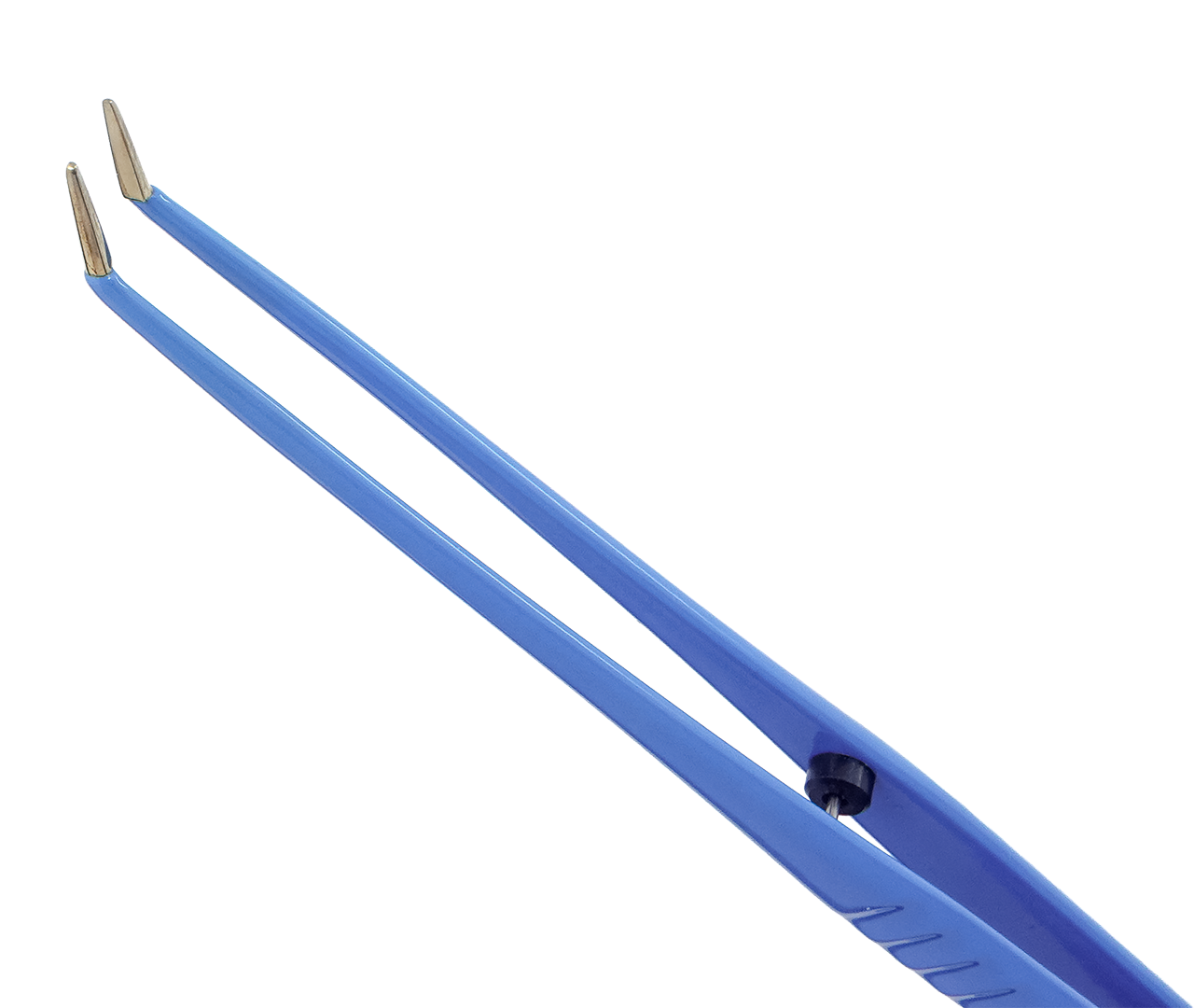Pinzeta bipolární, zahnutá, jemná, 0,5 mm, 18 cm