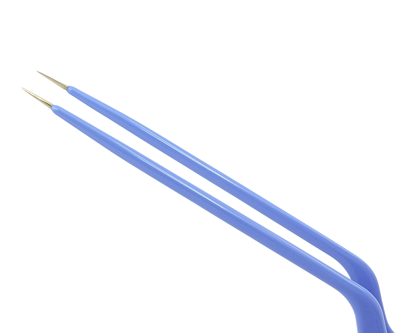 Pinzeta bipolární, bajonetového tvaru, jemná, 0,5 mm, 20 cm